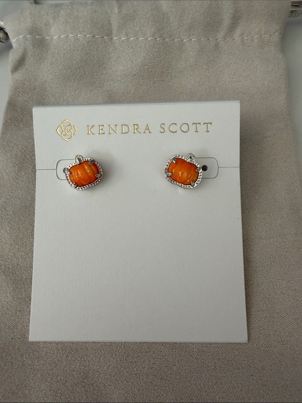 Kendra Scott pumpkin Earrings